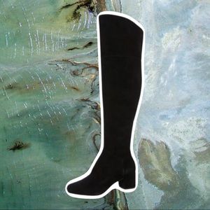 Rebecca Minkoff | Black Sued Lauren Over-the-Knee Boot